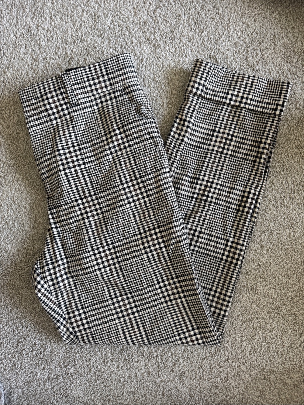 Club Monaco Black & White Glen Plaid Dress Pants